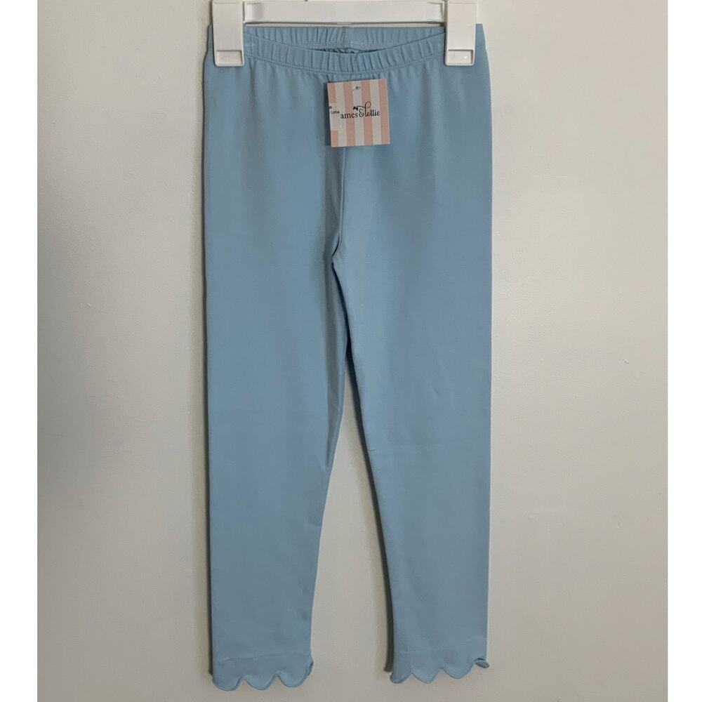 James & Lottie Scalloped Leggings NWT size 8‎